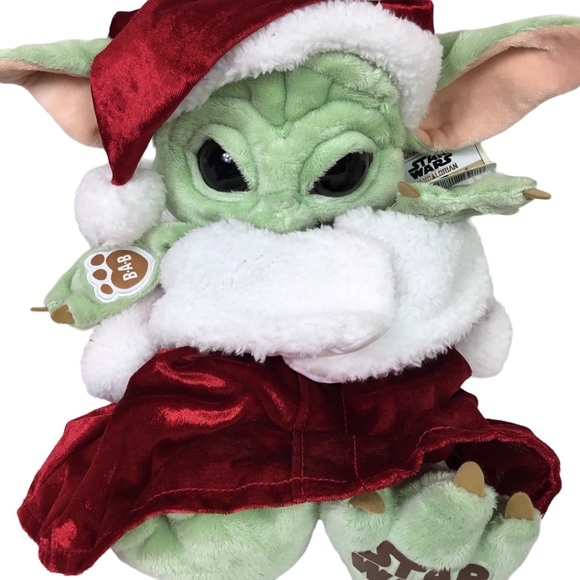 Build A Bear Mandalorian the Child Christmas Baby Yoda Grogu NEW WITH TAG - Picture 2 of 6